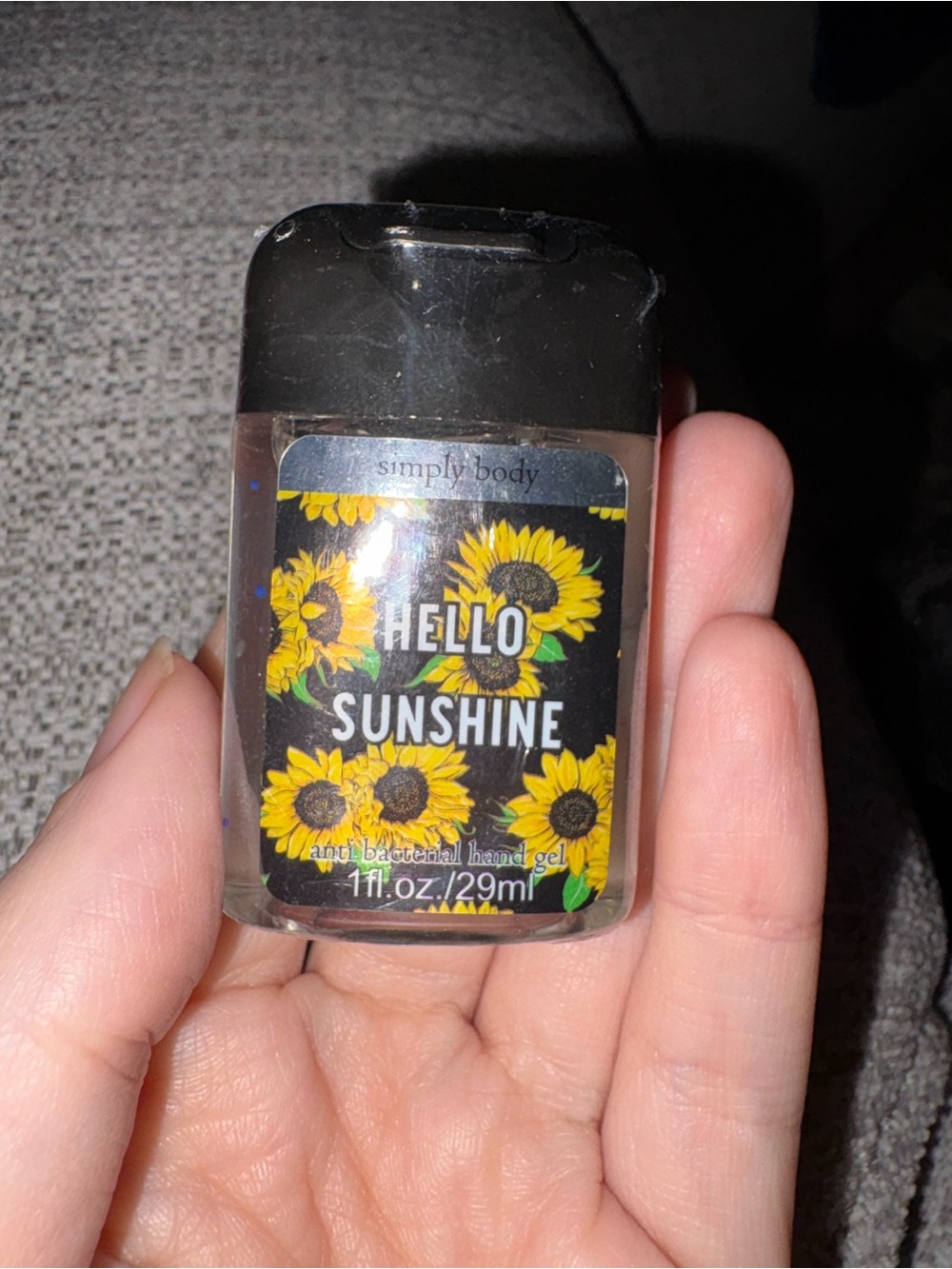 Simply Southern Black & Yellow Sunflower Antibacterial Hand Gel